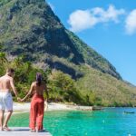 A-Couple-at-a-Beach-in-Saint-Lucia